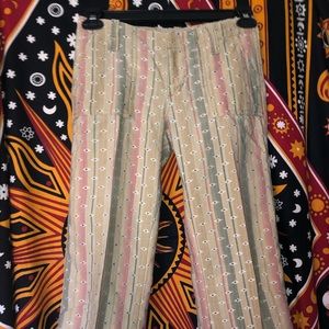 Striped Hip Hugger Bell Bottoms